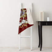 ボスウェルクランバッジ&タータンチェック シェルパブランケット (インサイチュ)