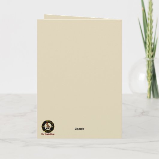 ボスウェルスコットドッグパーソナライズされたクリスマスカード カード (裏面)