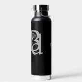 ボスウォーターボトルトレンド抽象芸術アートブラックグリーン ウォーターボトル (左面)