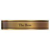 ボスエグゼクティブデスク名プレート デスクネームプレート (正面)