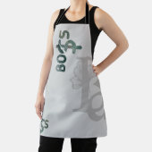 ボスエプロン抽象芸術トレンドデコーキッチングリーン エプロン (インサイチュ)