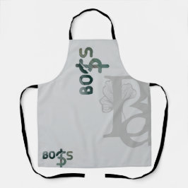 ボスエプロン抽象芸術トレンドデコーキッチングリーン エプロン