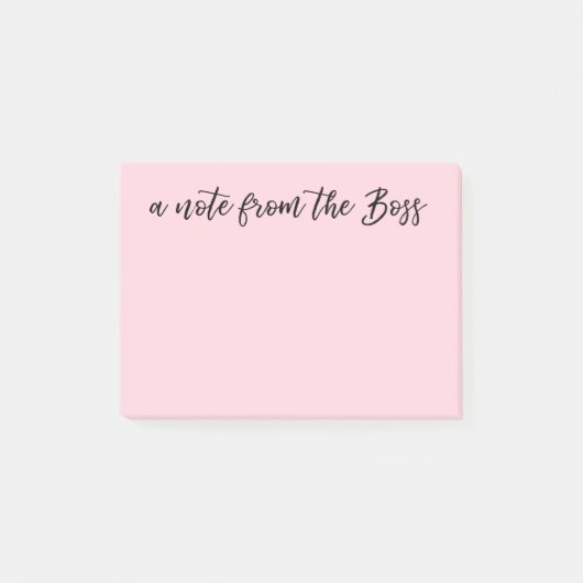 ボスカスタムな色の背景からのノート ポストイット (正面)