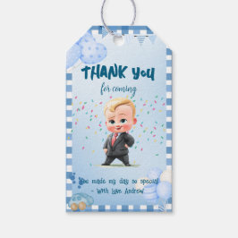 ボスカスタムベビーサンキューカード誕生日メッセージカード ギフトタグ