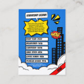 ボスカスタム用の漫画ギフト、スーパーボス取引カード コーリングカード (裏面)