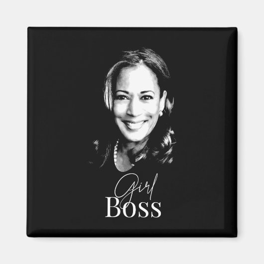 ボスカマラハリスフォー自由主義の民主党員 マグネット (正面)