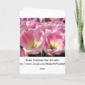 ボスカードハッピーボスの日！チューリップの花 カード (裏面)