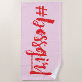 ボスガールビーチタオル ビーチタオル (正面)