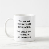 ボスギフトマグおもしろいマネージャーコーヒーカップボスレディ コーヒーマグカップ (左)