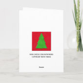 ボスクリスマスカード – ベルベットのようなクリスマス シーズンカード (裏面)