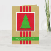 ボスクリスマスカード – ベルベットのようなクリスマス シーズンカード (正面)