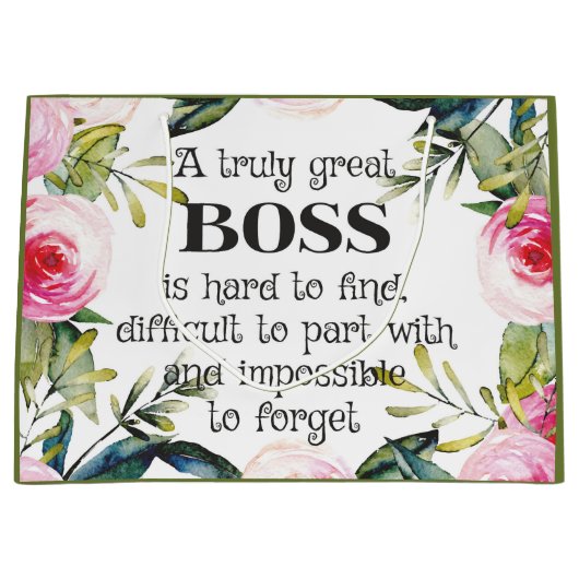 ボスクリスマス主チーム事務所の抱き枕 ラージペーパーバッグ (正面)