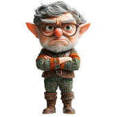 ボスクリスマス小妖精や小人ウィメンズティー Tシャツ