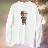 ボスクリスマス小妖精や小人ウィメンズティー Tシャツ