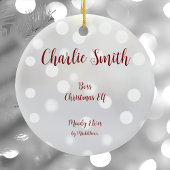 ボスクリスマス小妖精や小人セラミックオーナメント セラミックオーナメント