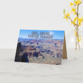 ボスグランドキャニオン誕生日カード カード (黄色い花)