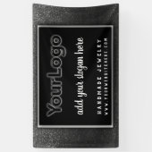 ボスグリッタープロフェッショナル企業のビジネスロゴ 横断幕 (縦)