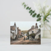 ボスケッスルビレッジ通りコーンウォールc.1895 ポストカード (スタンド正面)