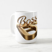 ボスゴールデン コーヒーマグカップ (正面左)