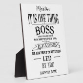 ボスサンキューユーボス「素晴らしボス フォトプラーク (側面)