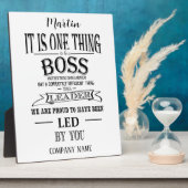 ボスサンキューユーボス「素晴らしボス フォトプラーク (側面)