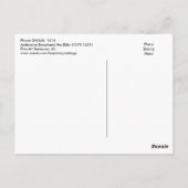 ボスシャールによる静物画「花」 ポストカード (裏面)