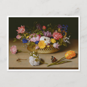 ボスシャールによる静物画「花」 ポストカード