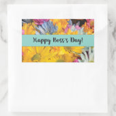 ボスズデイゲラ感謝していベラデイジー 長方形シール (バッグ)