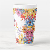 ボスタイトル名図解入りの、写真付きのフローララテMag カフェラテマグ (正面)