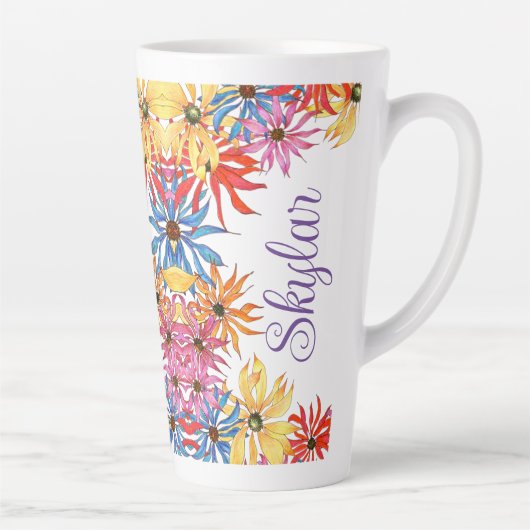 ボスタイトル名図解入りの、写真付きのフローララテMag カフェラテマグ (右)