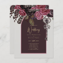 ボスティックバラブルゴーニュ秋の結婚式