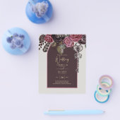 ボスティックバラブルゴーニュ秋の結婚式 チラシ (シングル)