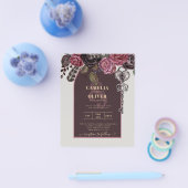 ボスティックバラブルゴーニュ秋の結婚式 チラシ (シングル)