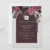 ボスティックバラブルゴーニュ秋の結婚式 招待状 (裏面)