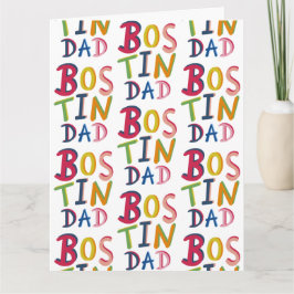 ボスティンパパブラックカントリー誕生日または父の日 カード