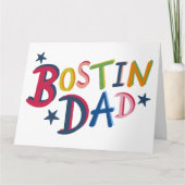 ボスティンパパブラックカントリー誕生日または父の日 カード (正面)