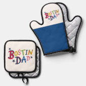 ボスティンパパブラックカントリー 鍋つかみ&鍋敷きセット (正面/裏面)