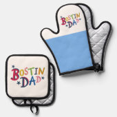 ボスティンパパブラックカントリー 鍋つかみ&鍋敷きセット (正面/裏面)