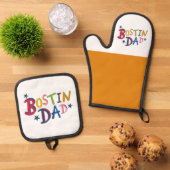 ボスティンパパブラックカントリー 鍋つかみ&鍋敷きセット (トップダウン)