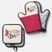 ボスティンパパブラックカントリー 鍋つかみ&鍋敷きセット (正面/裏面)