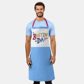 ボスティンパーソナライズされたパパブラックカントリーエプロン エプロン (着用した状態)
