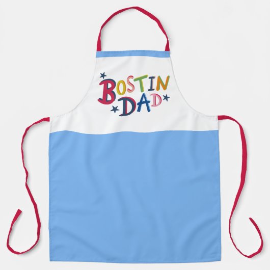 ボスティンパーソナライズされたパパブラックカントリーエプロン エプロン (正面)