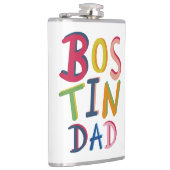 ボスティンパーソナライズされたパパブラックカントリー フラスク (右)