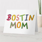 ボスティンマママブラックカントリー誕生日または母の日 カード (正面)