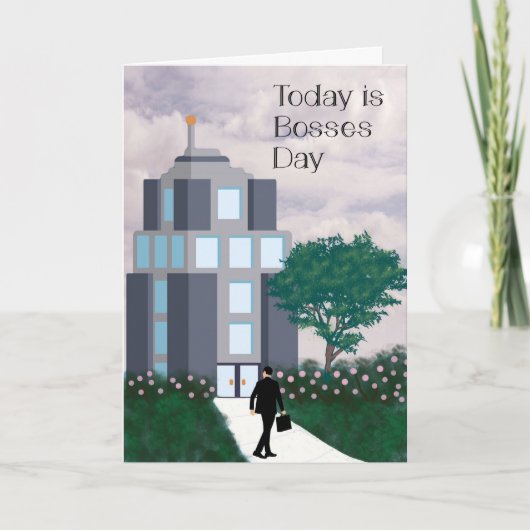 ボスデイカード、建物、ボス カード (正面)