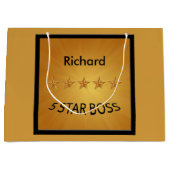 ボスデイファイブスターボスLGB ラージペーパーバッグ (正面)