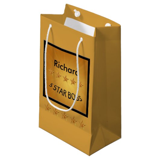 ボスデイファイブスターボスSGB スモールペーパーバッグ (正面アングル)