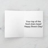 ボスデイTレックス恐竜(オス) おもしろい カード (内部)