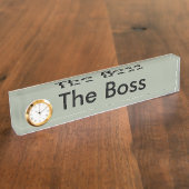 ボスデスク名パネル デスクネームプレート (側面)