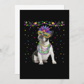 ボストおもしろいンテリアウェアカーニバルマスクマルディ 案内状 (正面/裏面)